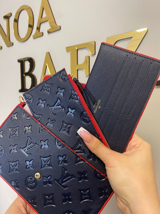 Cartera lv azul