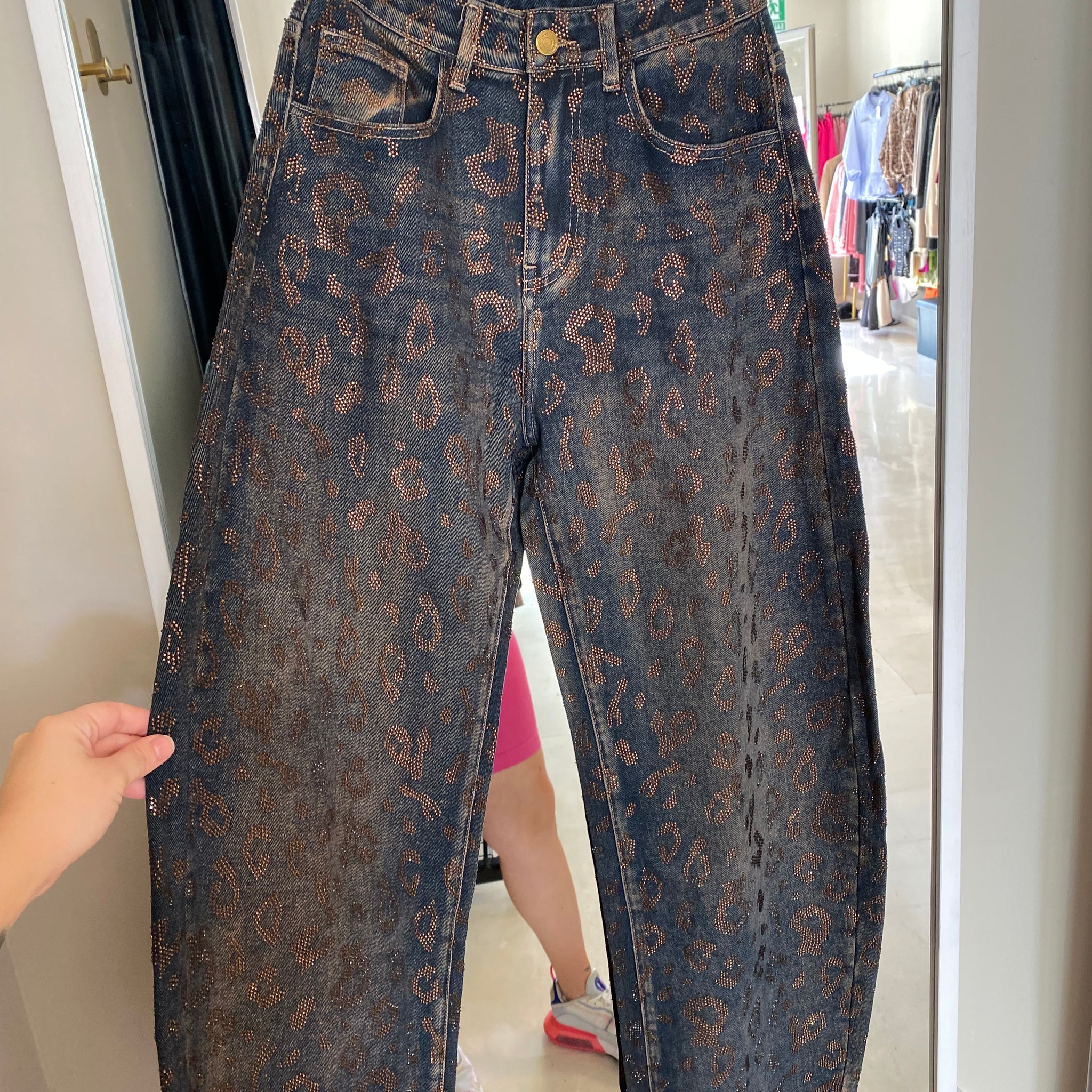 Vaquero leopardo brillo