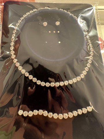 Conjunto acero brillo