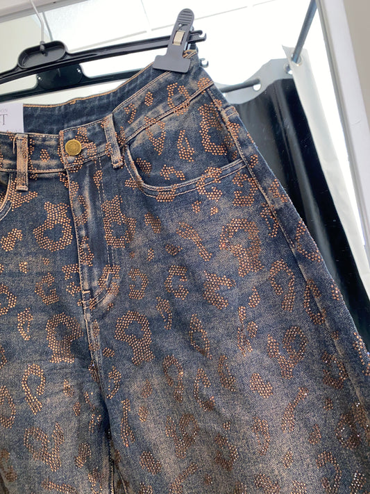 Vaquero leopardo brillo