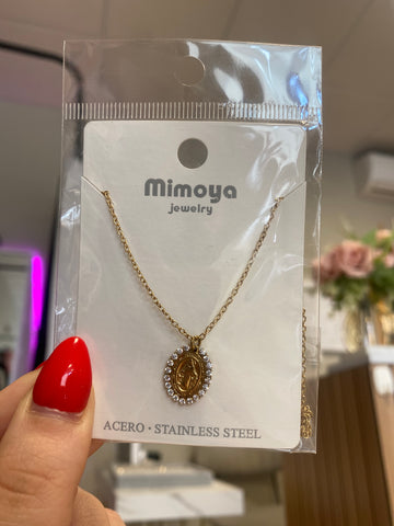 Collar virgen brillo