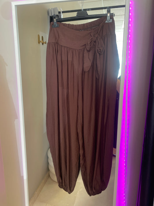 Pantalon cintura lazo