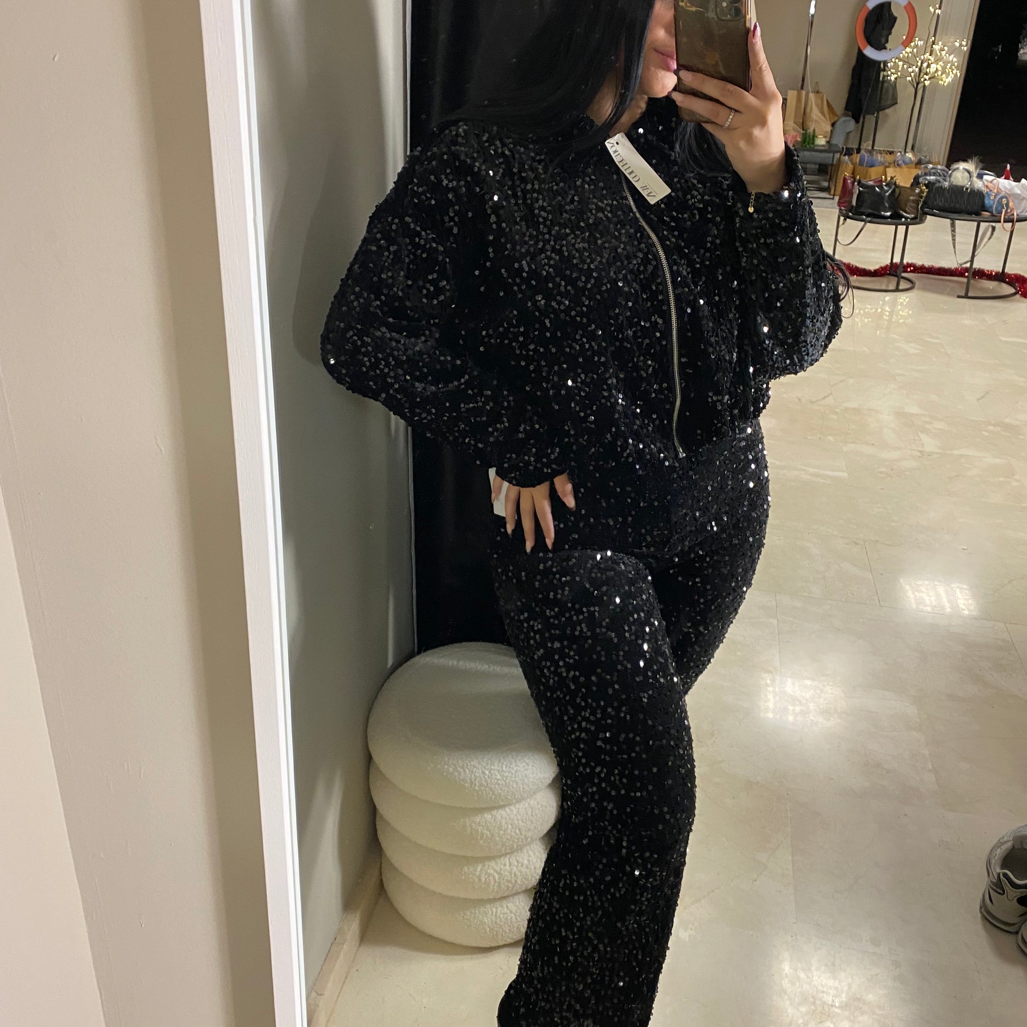 Conjunto navidad lentejuela