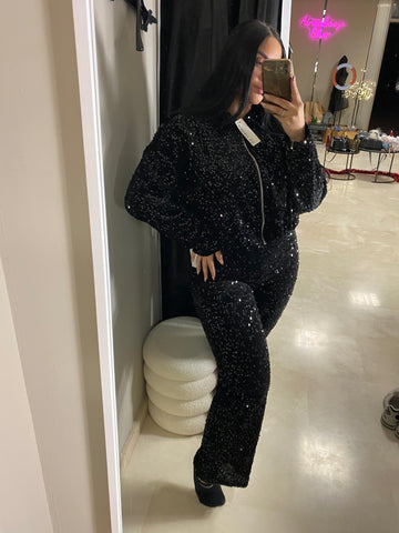 Conjunto navidad lentejuela