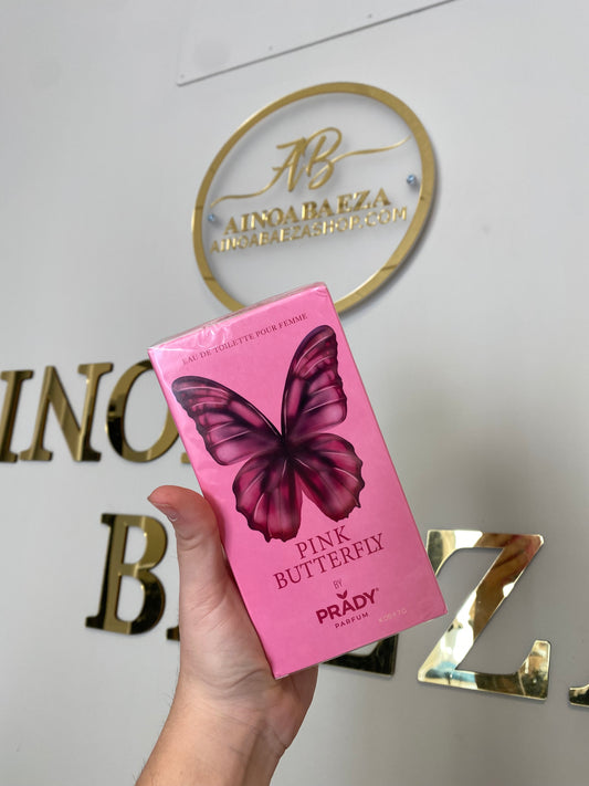 Perfume mariposa rosa
