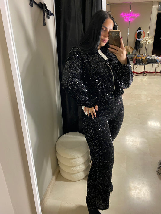 Conjunto navidad lentejuela