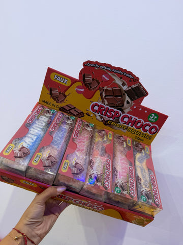 Barra gigante de chocolate crujiente de cera