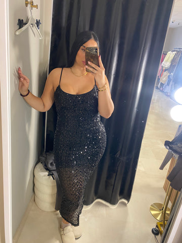 Vestido glamour lentejuela