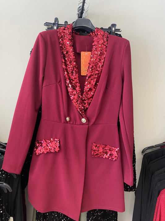 Mono smoking lentejuelas