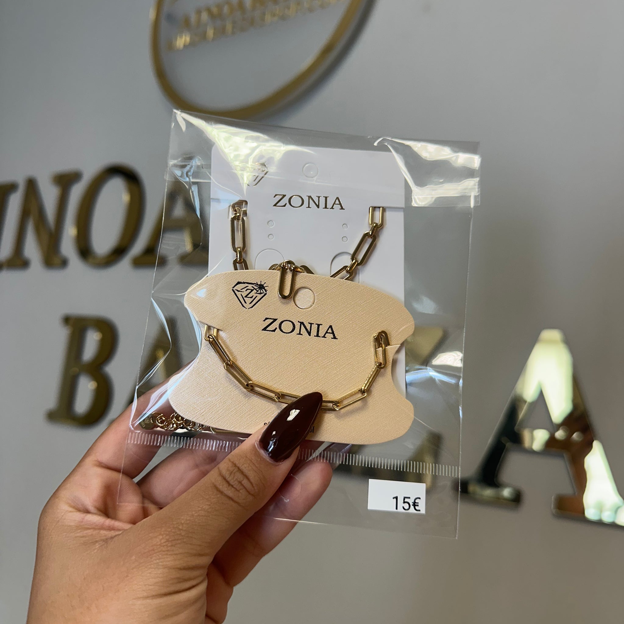 Conjunto collar y pulsera insipiracion mk